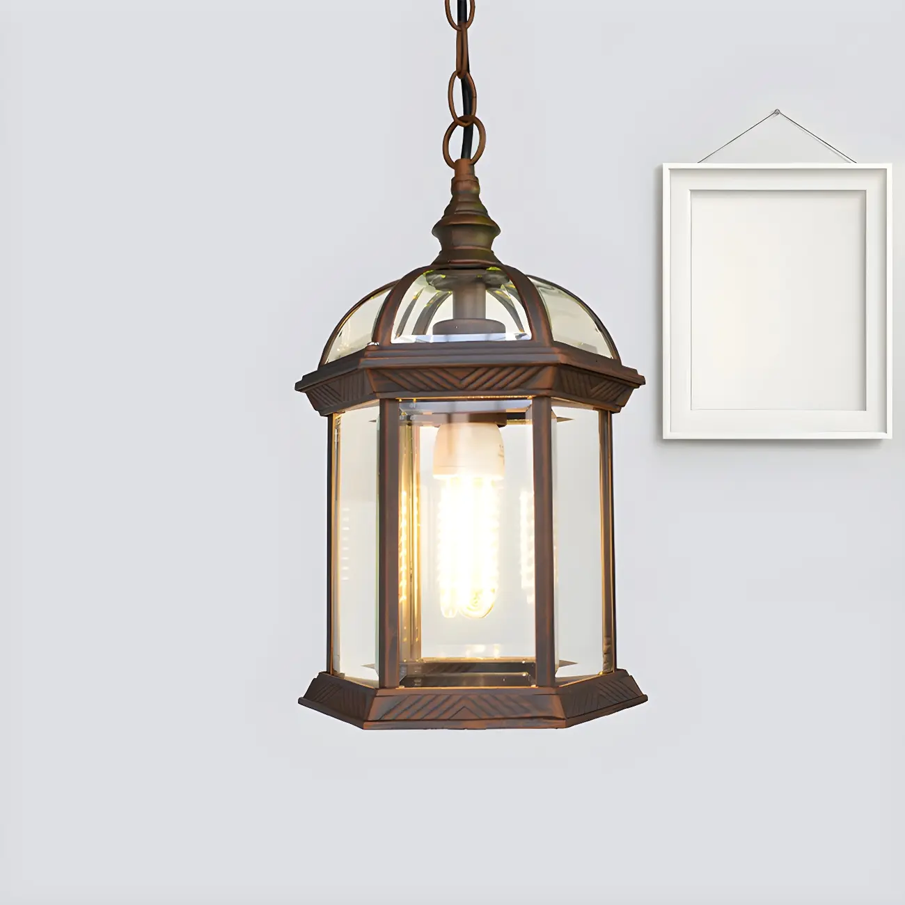 Vintage Lantern Hanging Pendant Lights Image - 3 | homeyfad