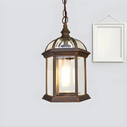 Vintage Lantern Hanging Pendant Lights Image - 3