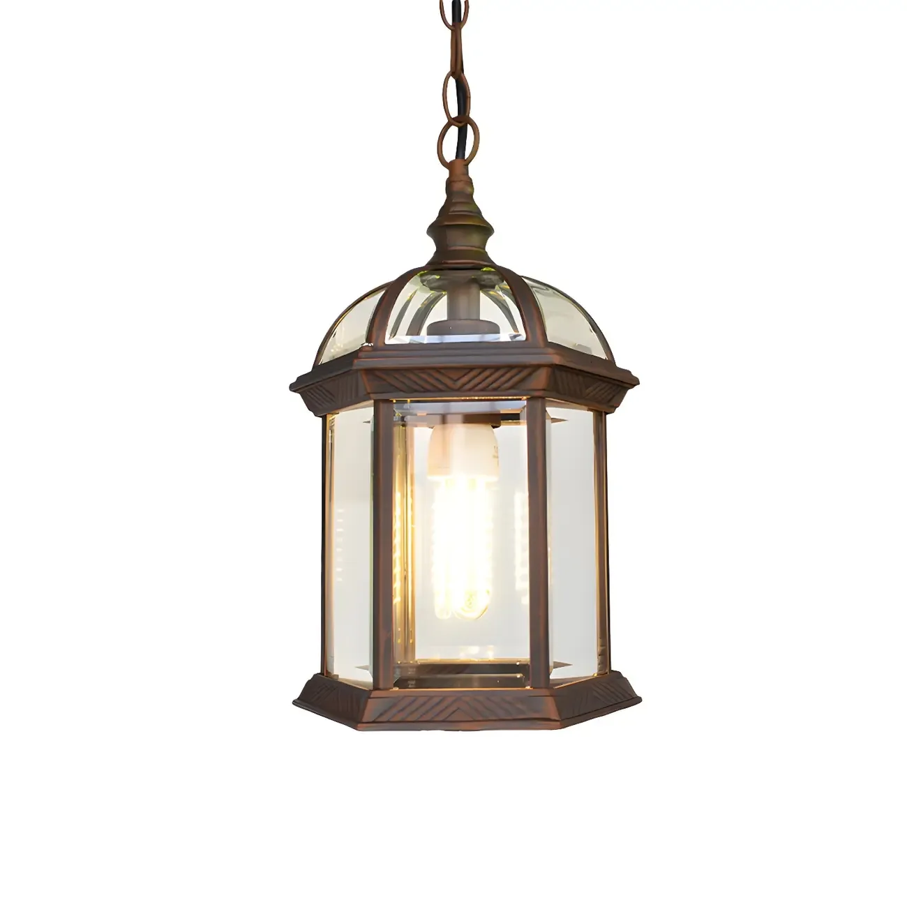 Vintage Lantern Hanging Pendant Lights Image - 2