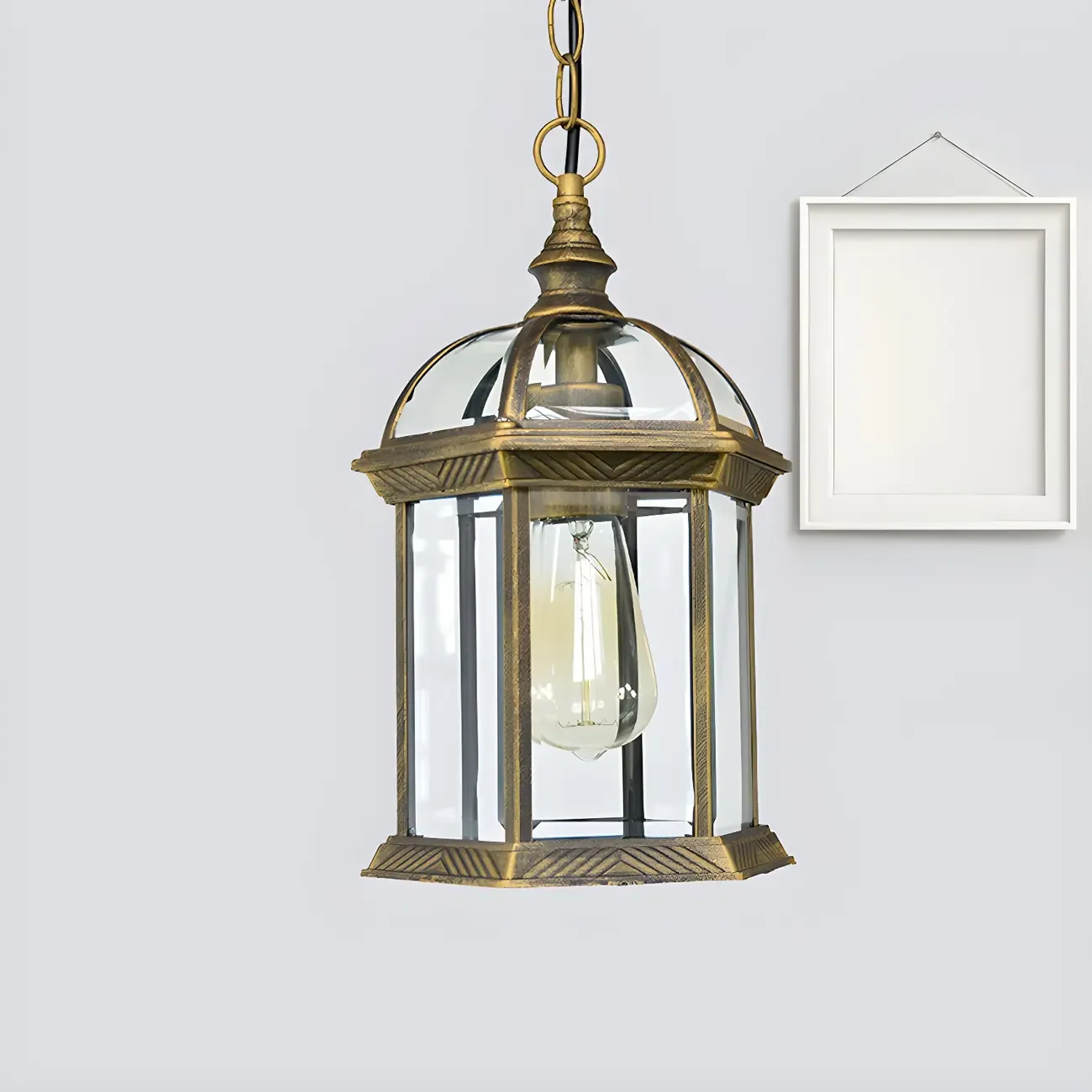 Vintage Lantern Hanging Pendant Lights Image - 5
