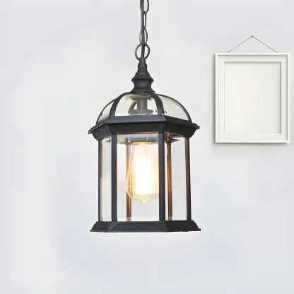 Vintage Lantern Hanging Pendant Lights Image - 8