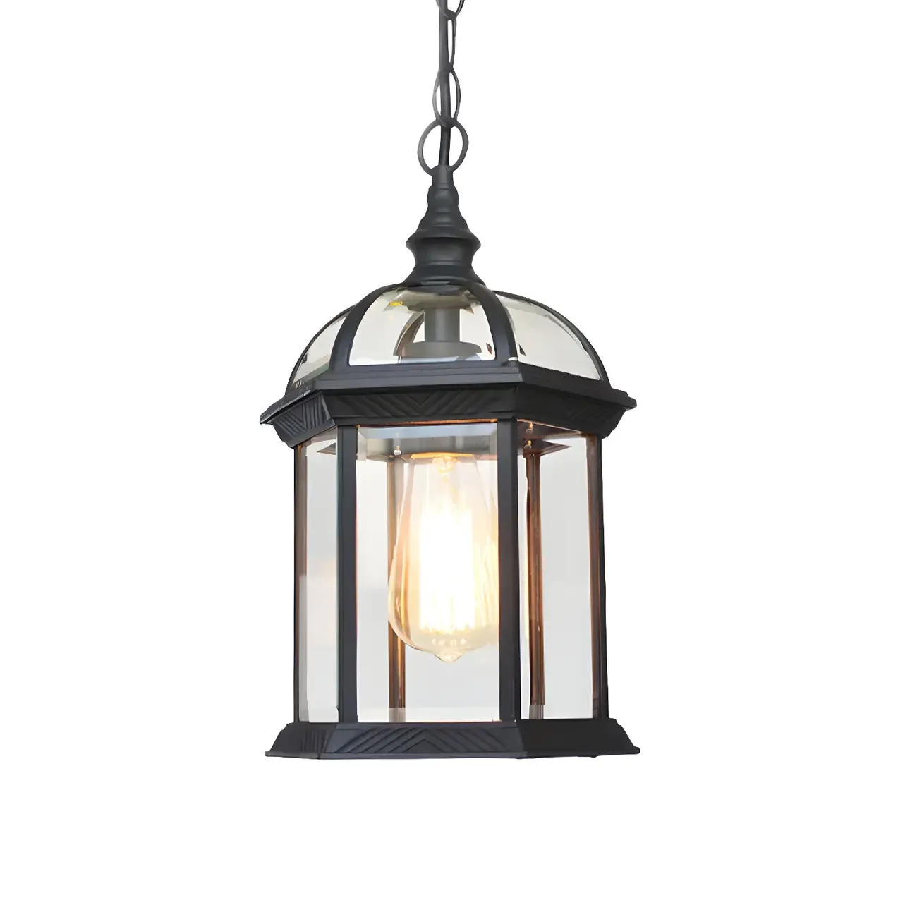 Vintage Lantern Hanging Pendant Lights Image - 9