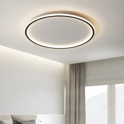 16 Inch Round Acrylic LED Flush Ceiling Light Dimmable Image - 4