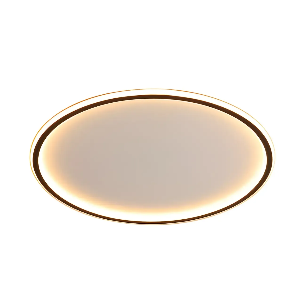 16 Inch Round Acrylic LED Flush Ceiling Light Dimmable Image - 5