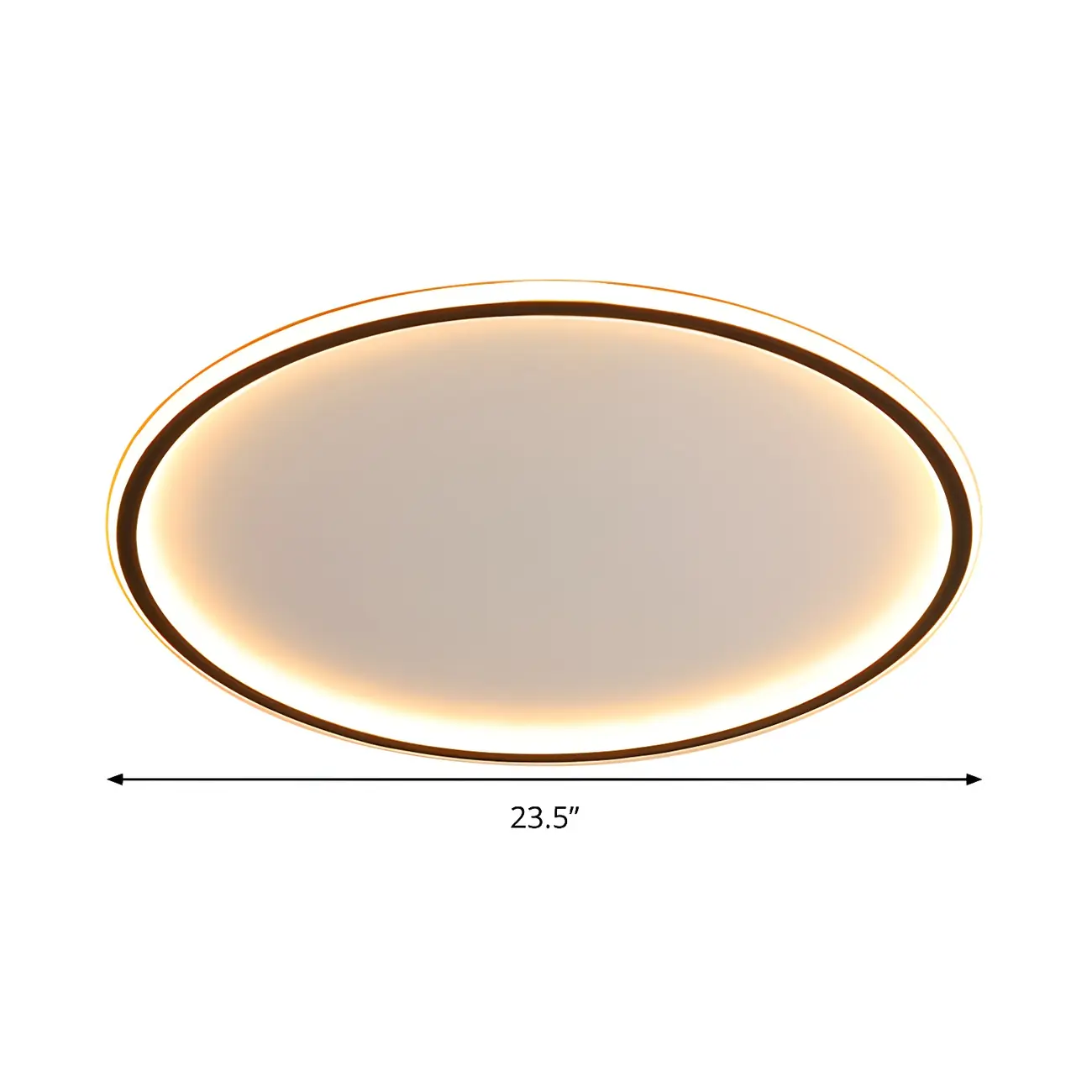 16 Inch Round Acrylic LED Flush Ceiling Light Dimmable Image - 7 | homeyfad