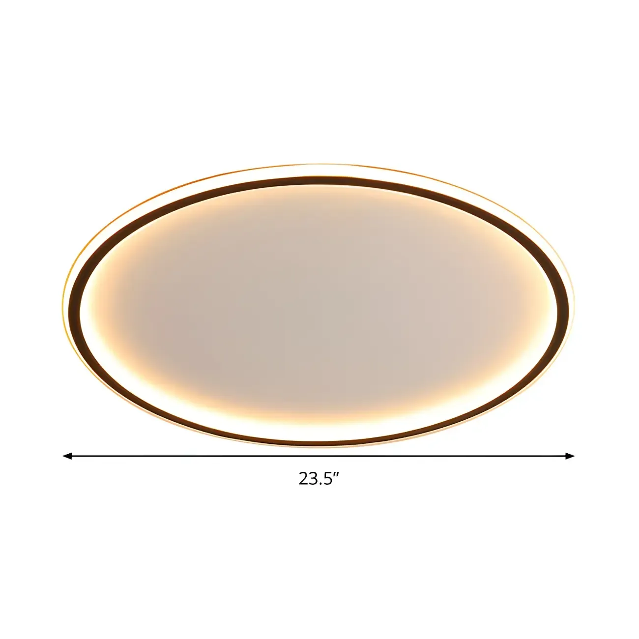 16 Inch Round Acrylic LED Flush Ceiling Light Dimmable Image - 7