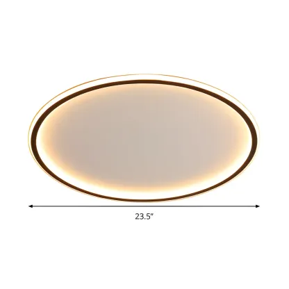 16 Inch Round Acrylic LED Flush Ceiling Light Dimmable Image - 7