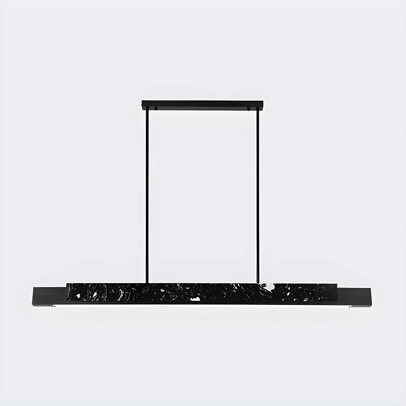 Modern Stone Linear LED Pendant Light for Kitchen Image - 2 | homeyfad