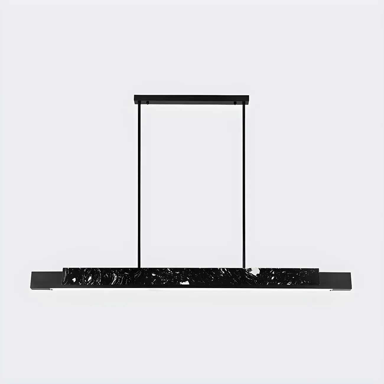 Modern Stone Linear LED Pendant Light for Kitchen Image - 2