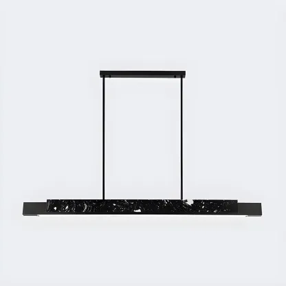 Modern Stone Linear LED Pendant Light for Kitchen Image - 2