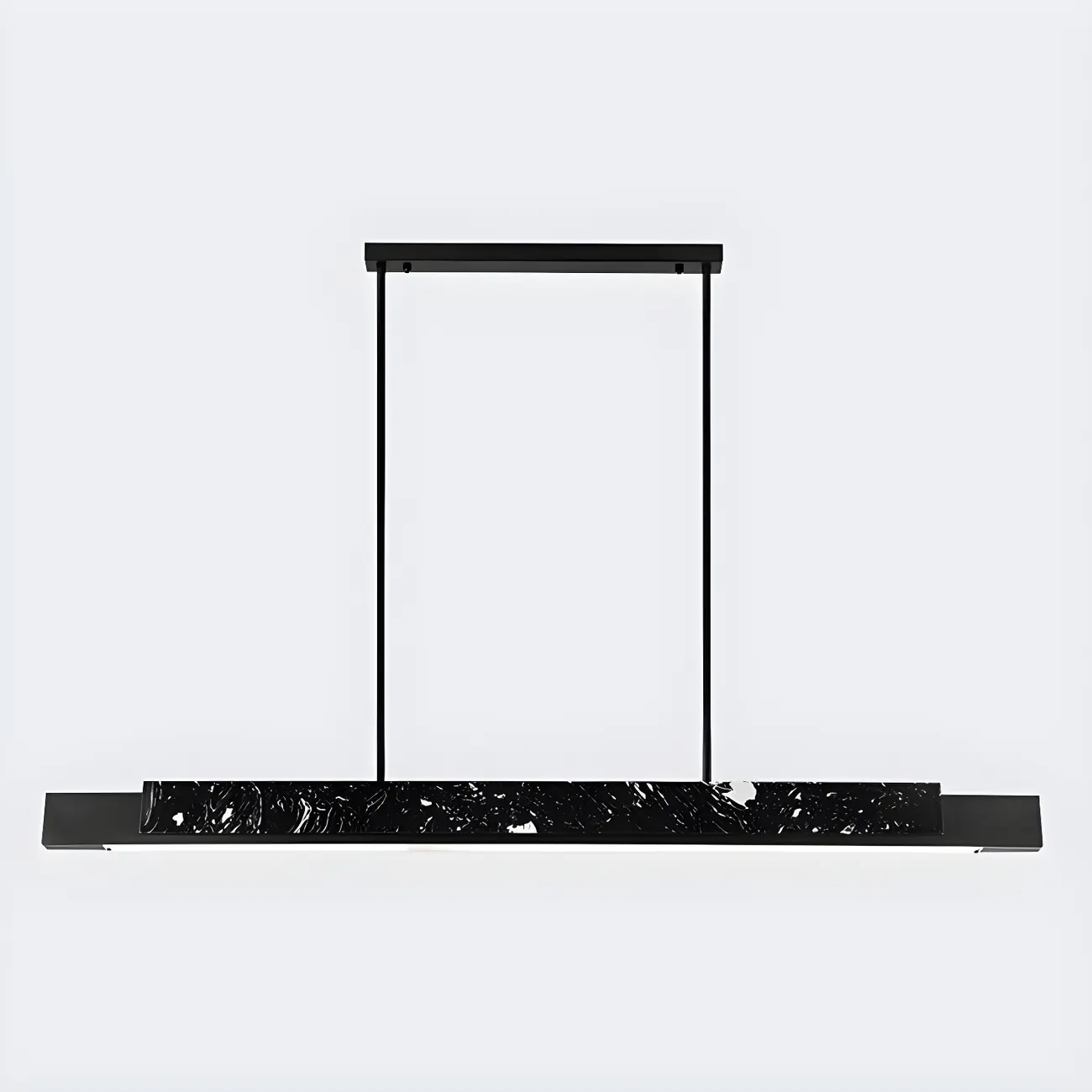 Modern Stone Linear LED Pendant Light for Kitchen Image - 4 | homeyfad