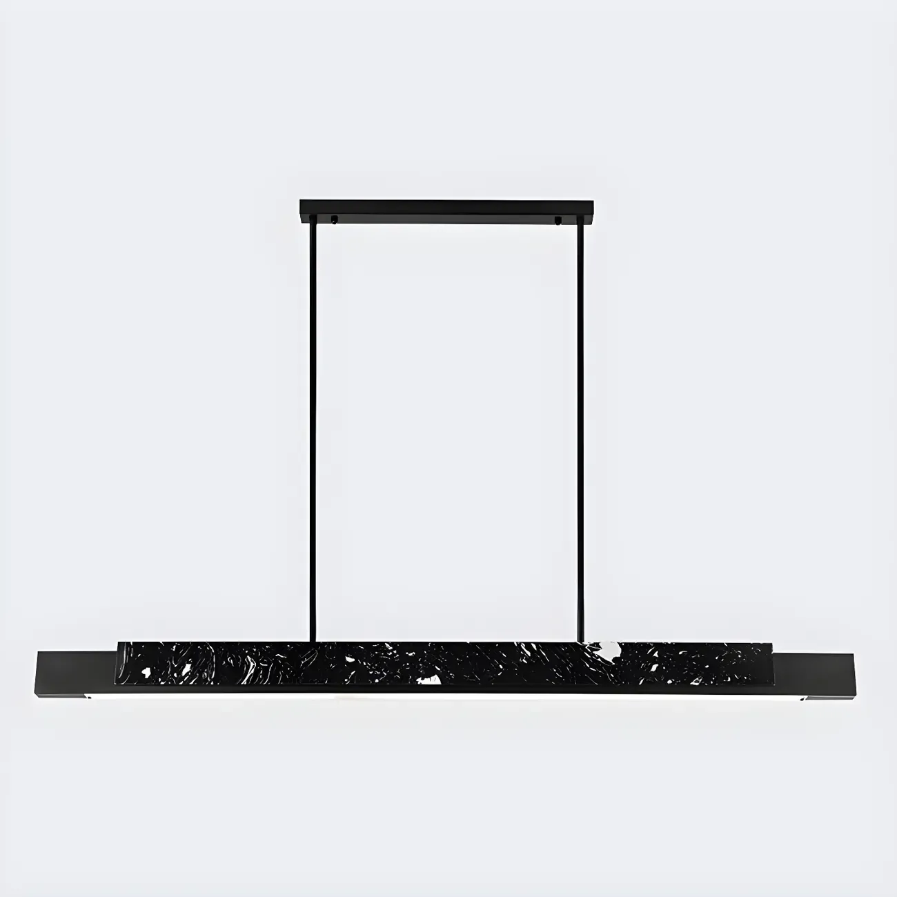 Modern Stone Linear LED Pendant Light for Kitchen Image - 4