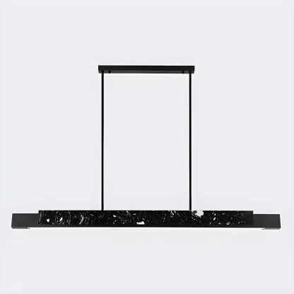 Modern Stone Linear LED Pendant Light for Kitchen Image - 4