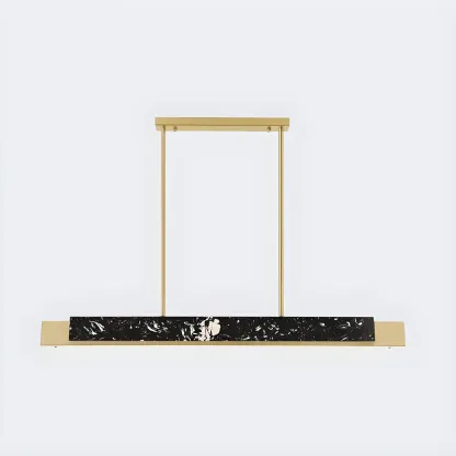 Modern Stone Linear LED Pendant Light for Kitchen Image - 6