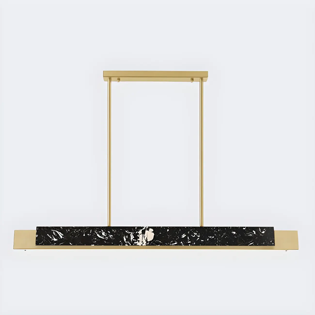 Modern Stone Linear LED Pendant Light for Kitchen Image - 7 | homeyfad