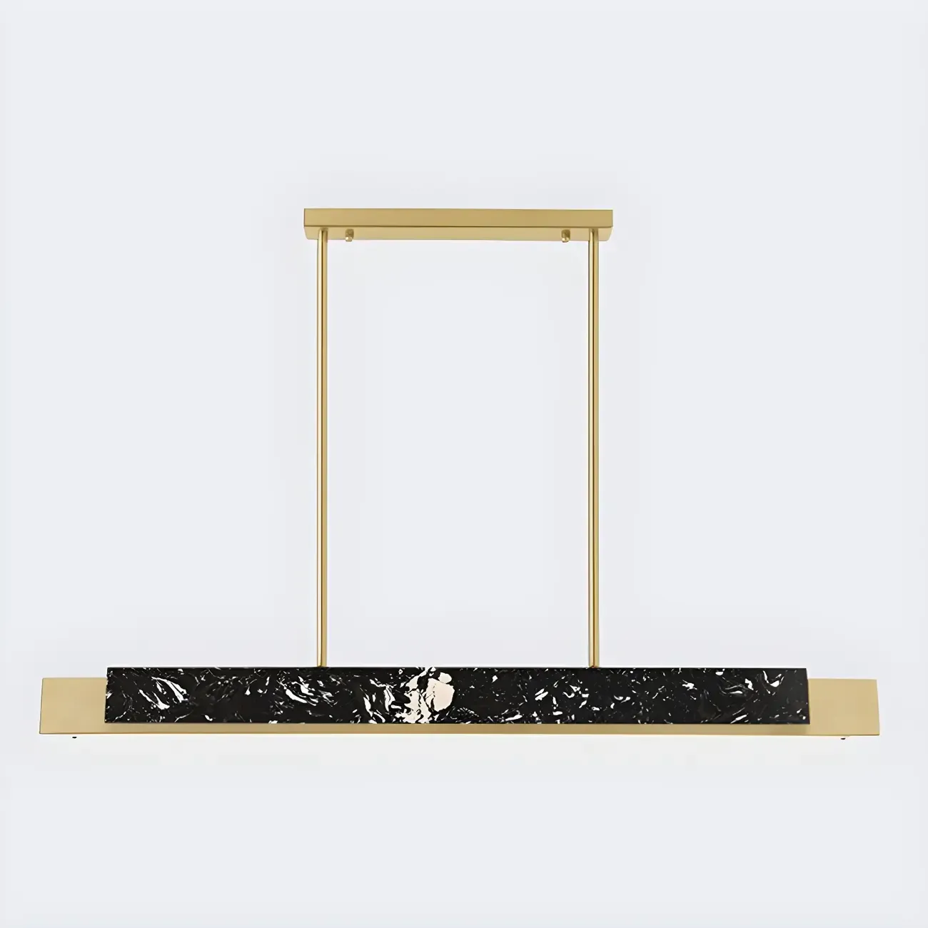 Modern Stone Linear LED Pendant Light for Kitchen Image - 7