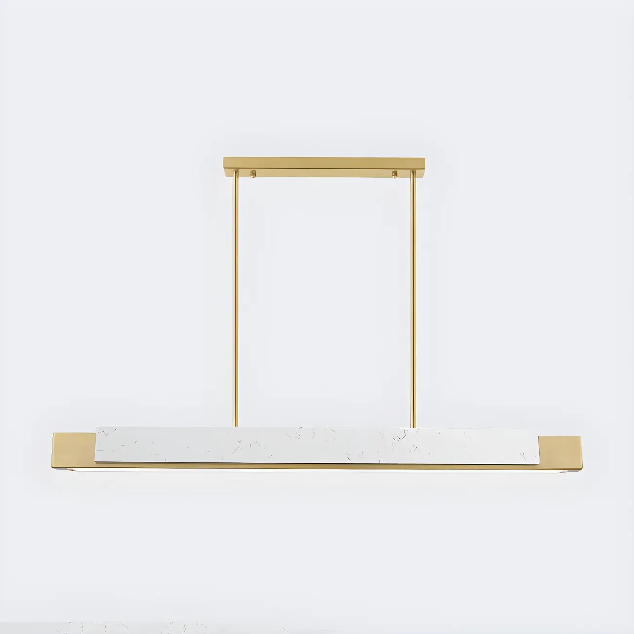 Modern Stone Linear LED Pendant Light for Kitchen Image - 9 | homeyfad