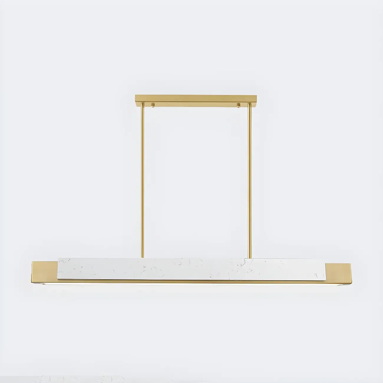 Modern Stone Linear LED Pendant Light for Kitchen Image - 9