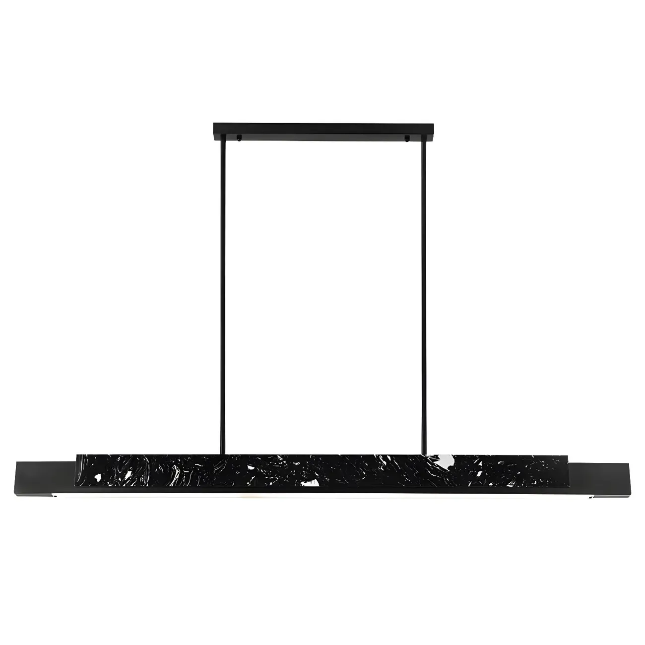 Modern Stone Linear LED Pendant Light for Kitchen Image - 10