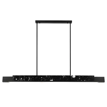 Modern Stone Linear LED Pendant Light for Kitchen Image - 10