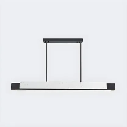 Modern Stone Linear LED Pendant Light for Kitchen Image - 13