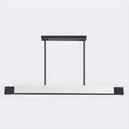 Modern Stone Linear LED Pendant Light for Kitchen Image - 15