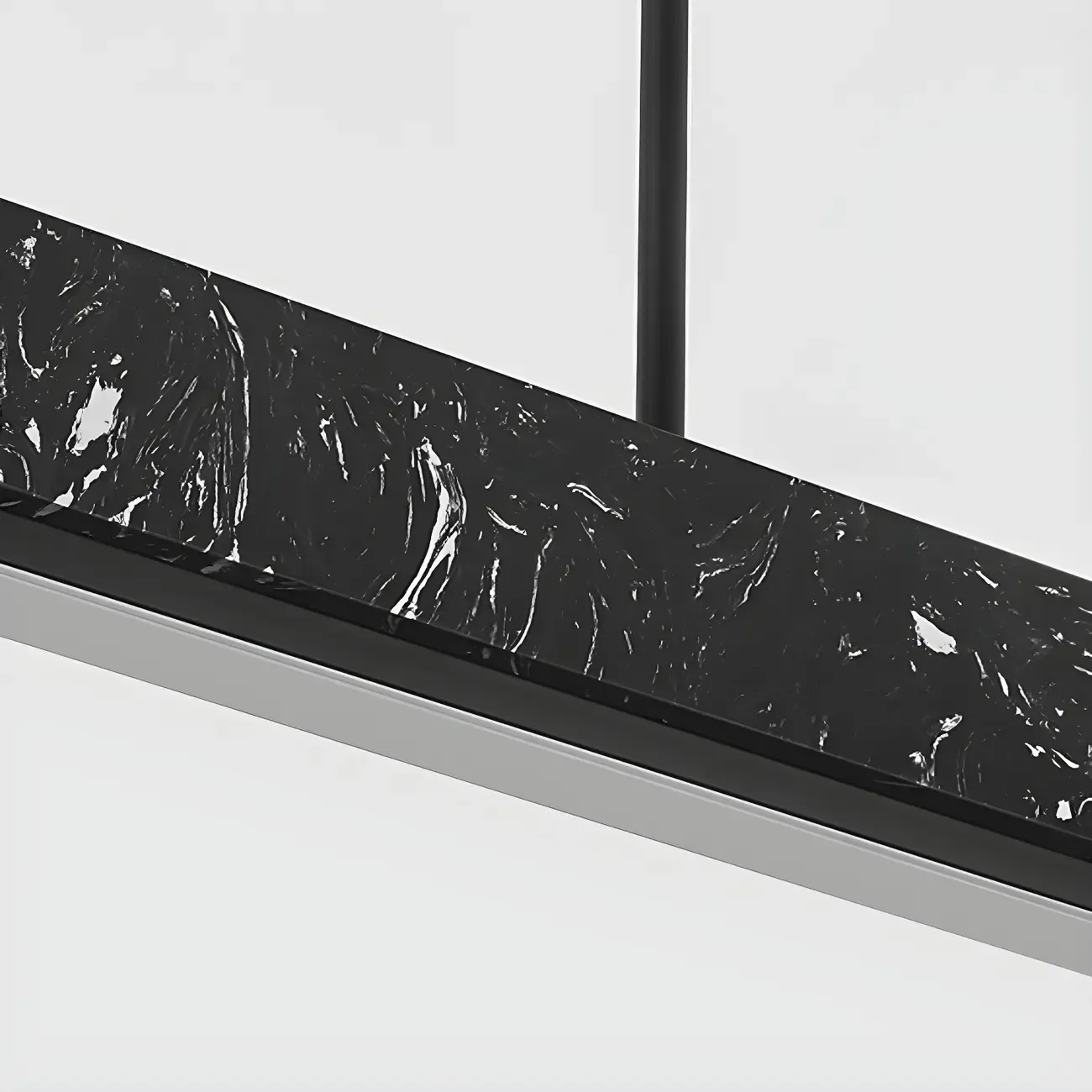 Modern Stone Linear LED Pendant Light for Kitchen Image - 16