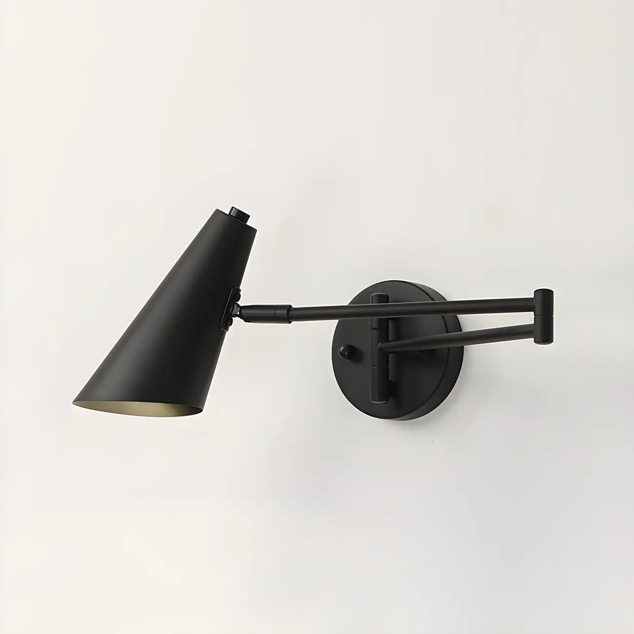Modern Gold Simple Swing Arm Wall Light Image - 4 | homeyfad
