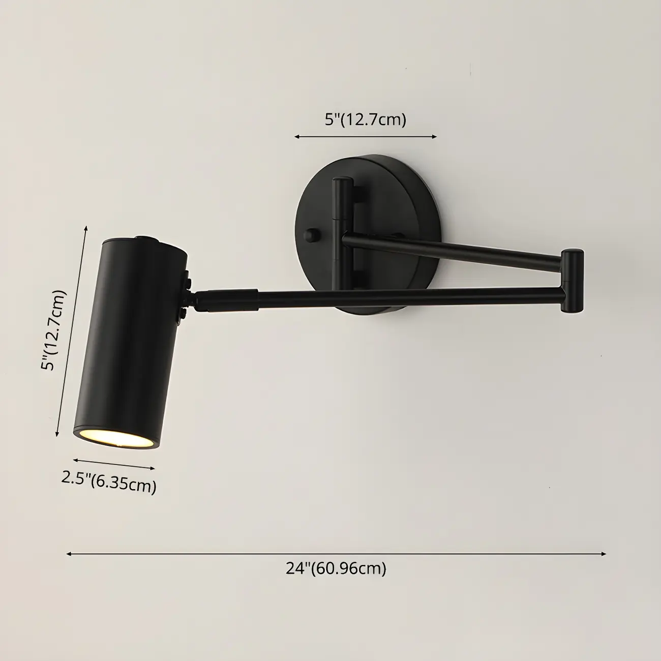 Modern Gold Simple Swing Arm Wall Light Image - 8 | homeyfad