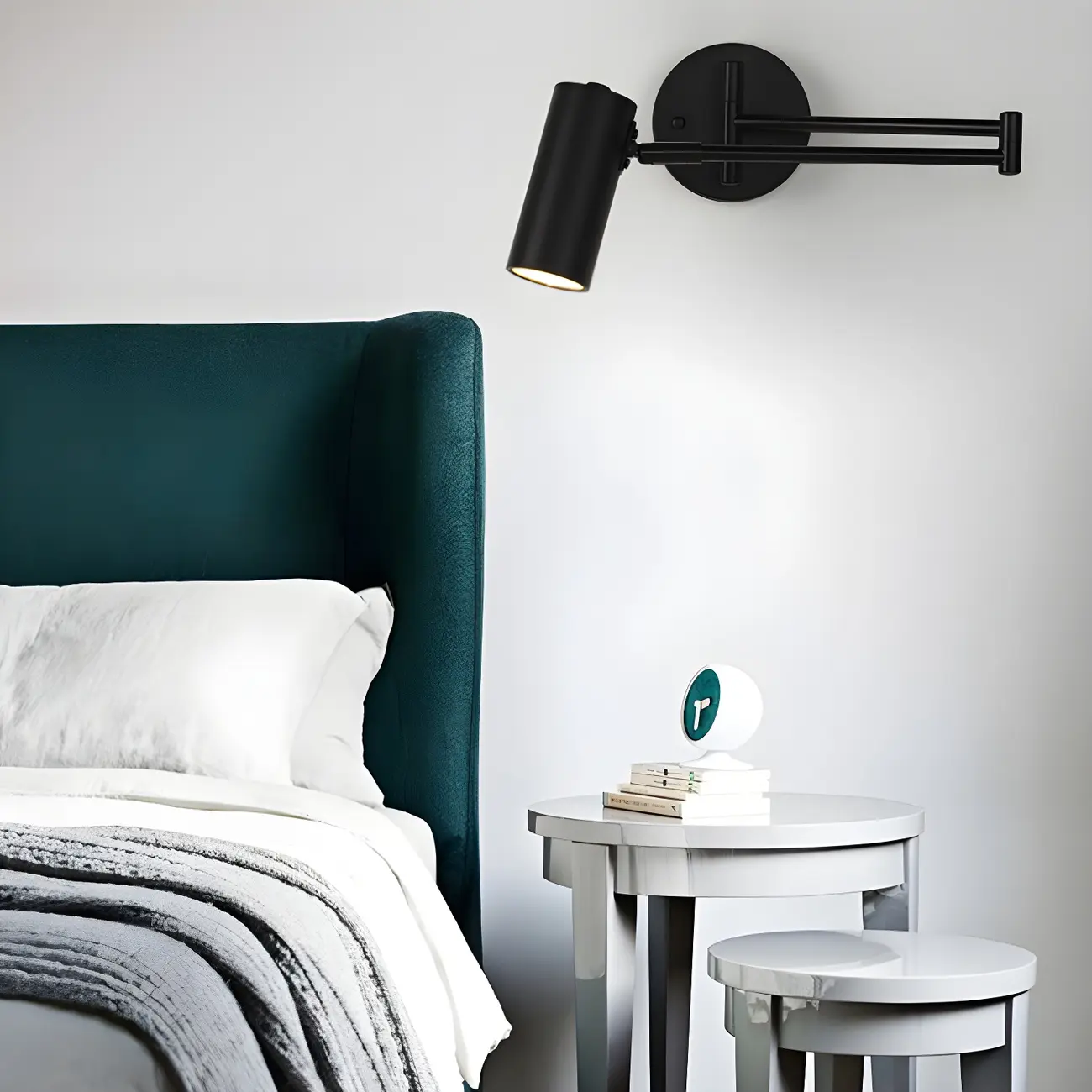 Modern Gold Simple Swing Arm Wall Light Image - 6 | homeyfad