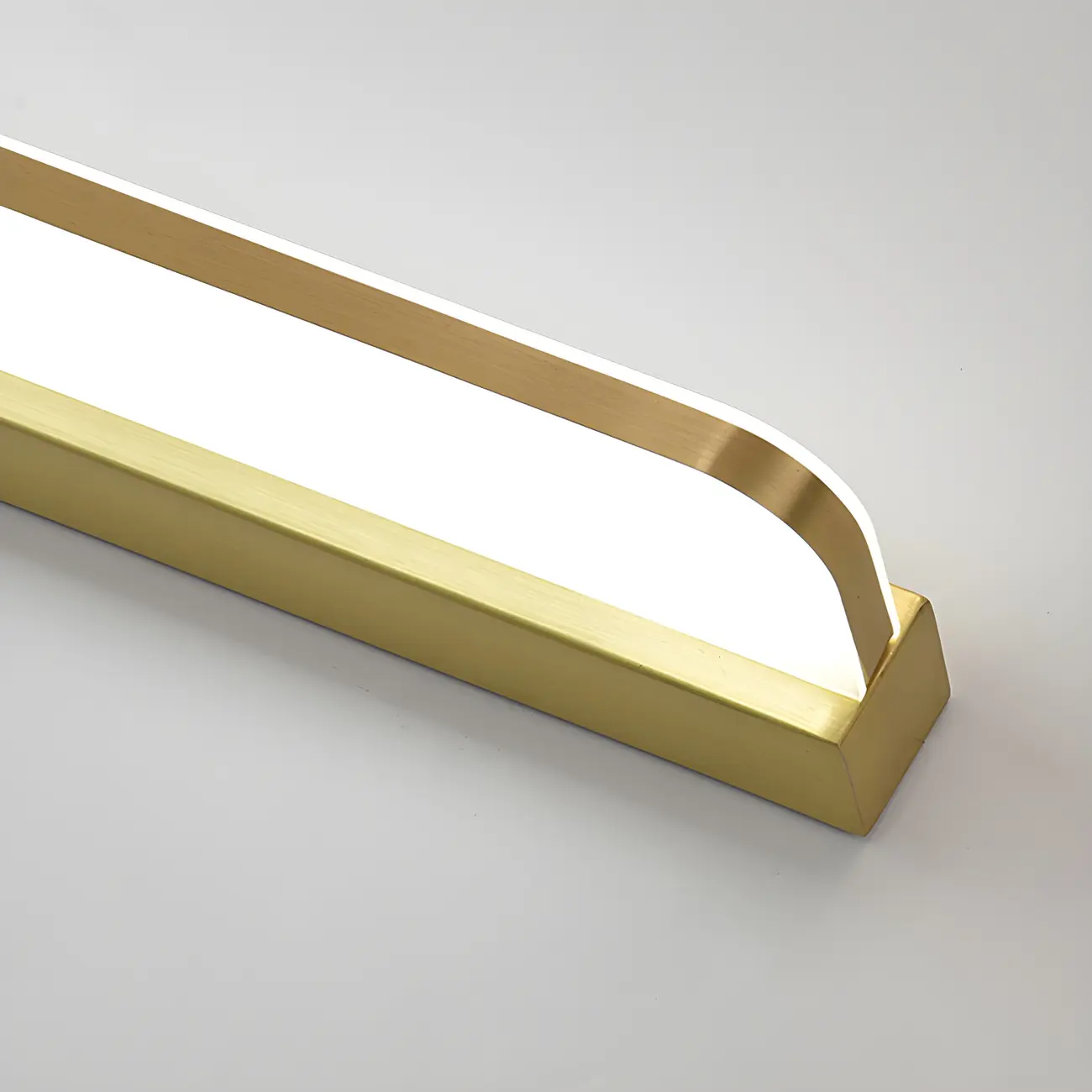 Modern Copper Linear Vanity Light with LED Bulbs for Bathroom Image - 7 | homeyfad