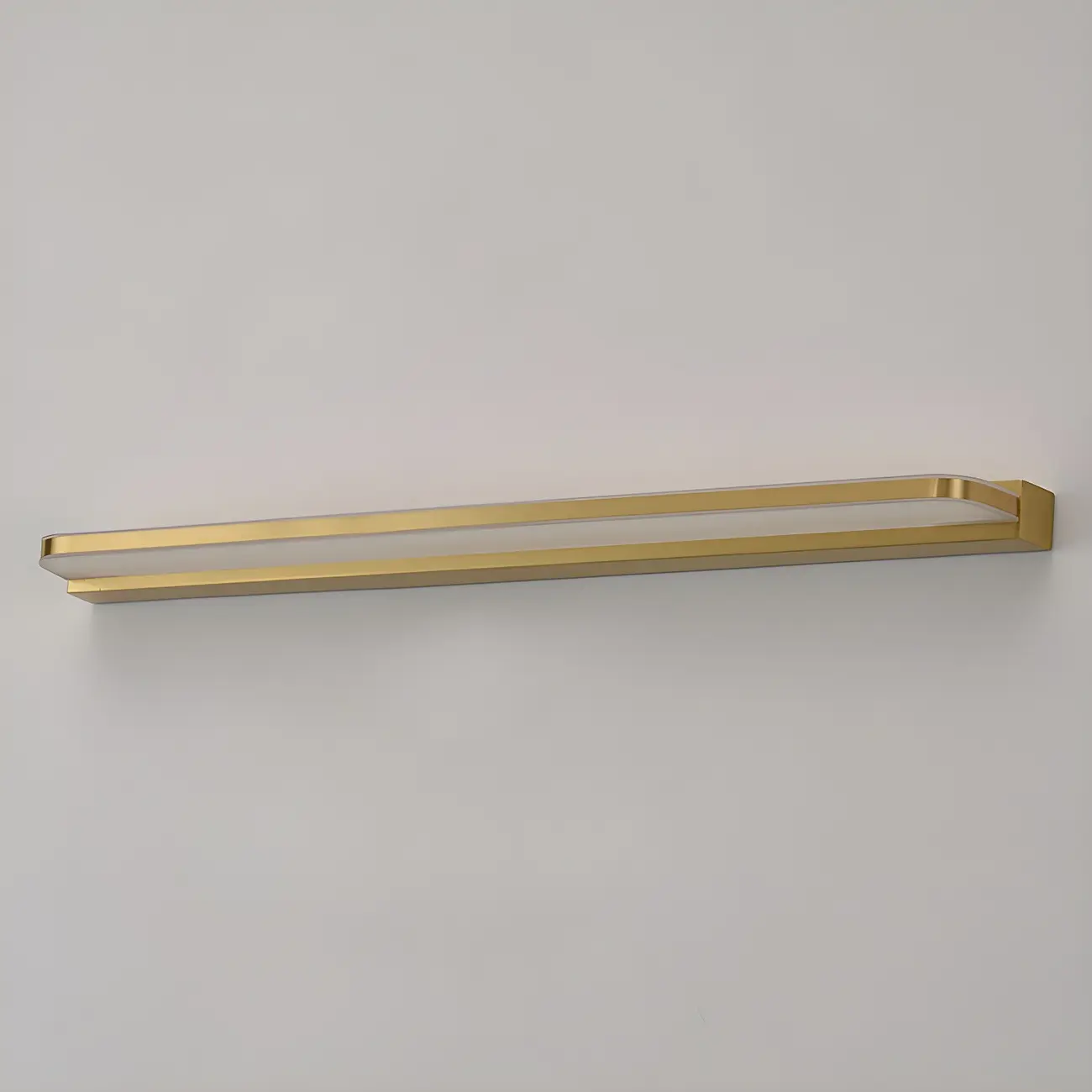 Modern Copper Linear Vanity Light with LED Bulbs for Bathroom Image - 9 | homeyfad