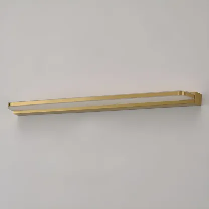 Modern Copper Linear Vanity Light with LED Bulbs for Bathroom Image - 9