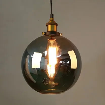 Industrial Geometric Stylish Clear Glass Kitchen Pendant Light