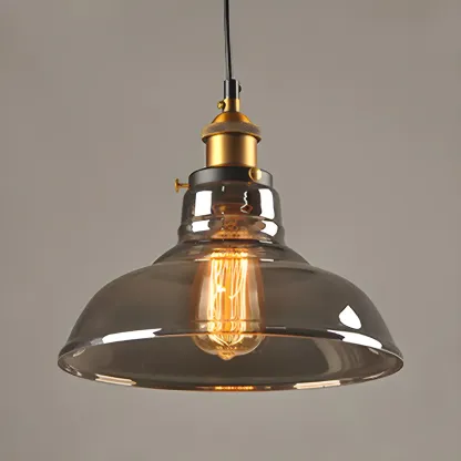 Industrial Geometric Stylish Clear Glass Kitchen Pendant Light