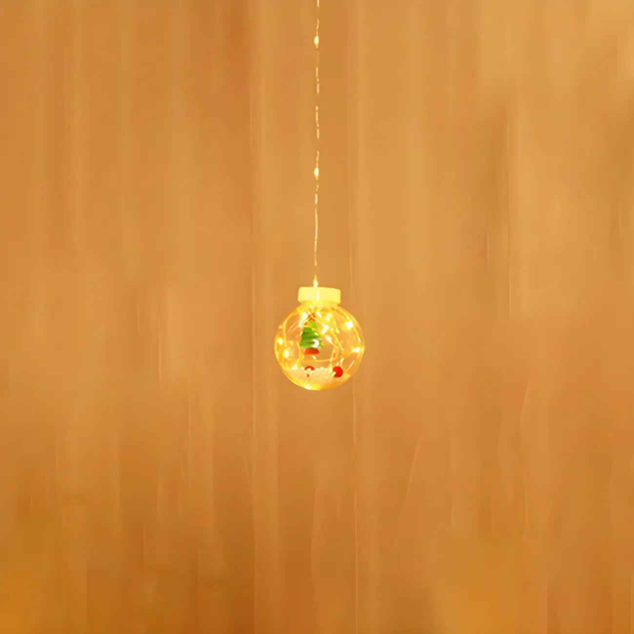 Nordic Wishing Ball Plastic 12-Light String Lamp Image - 12