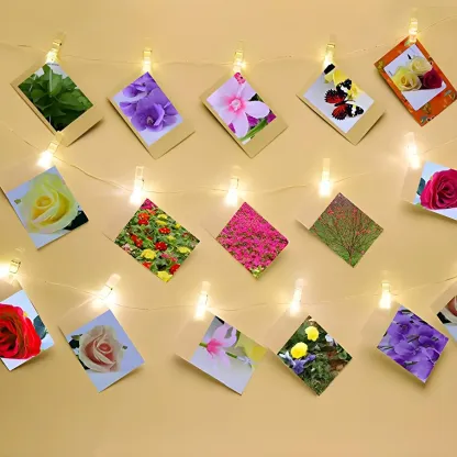 Creative Clip Photo Display LED String Light Image - 3