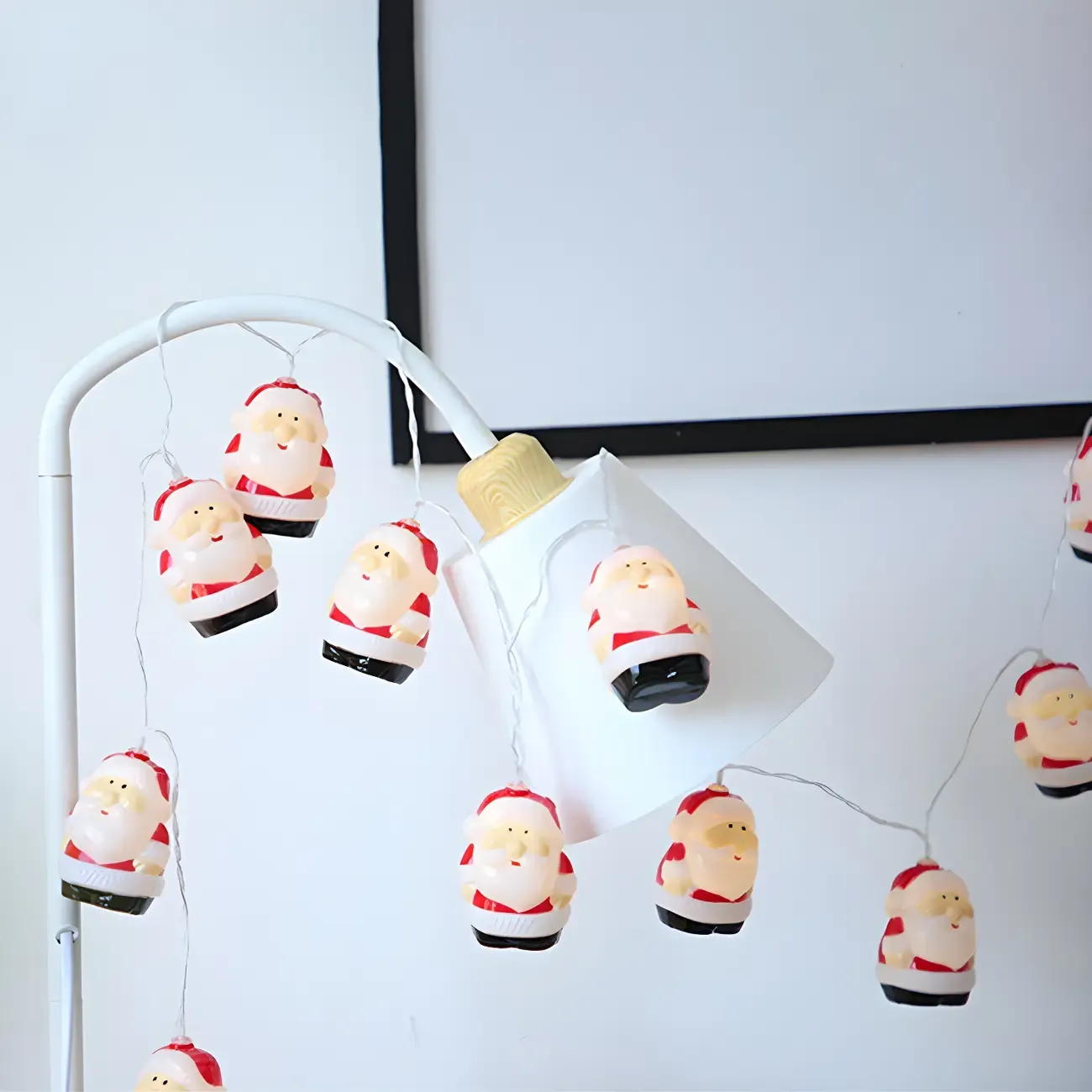 Cartoon Santa Claus Battery Operated String Light Image - 4