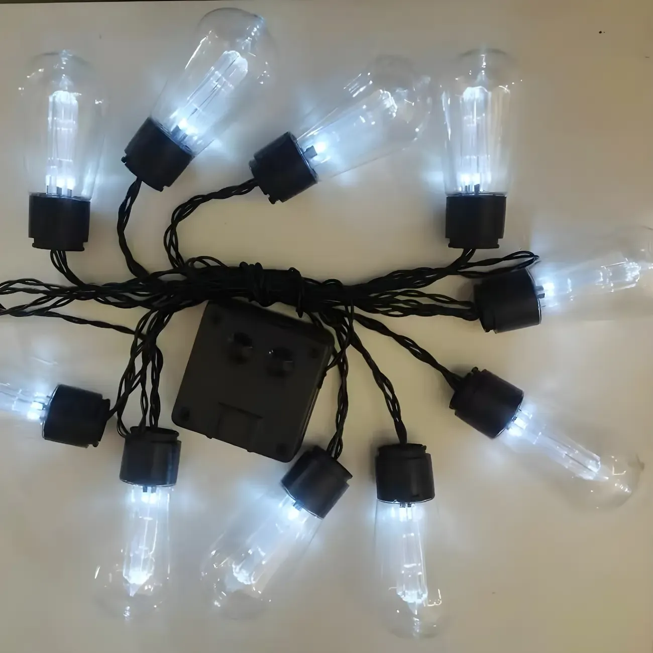 Modern Multicolor Plastic Bulb String Light Image - 8