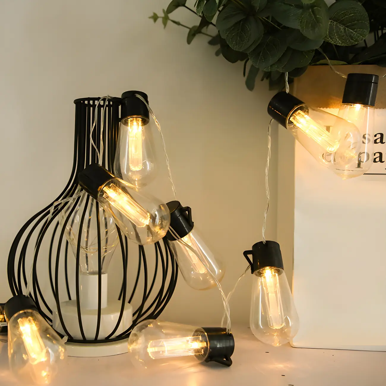 Modern Multicolor Plastic Bulb String Light Image - 2 | homeyfad