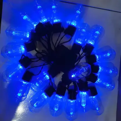 Modern Multicolor Plastic Bulb String Light Image - 9