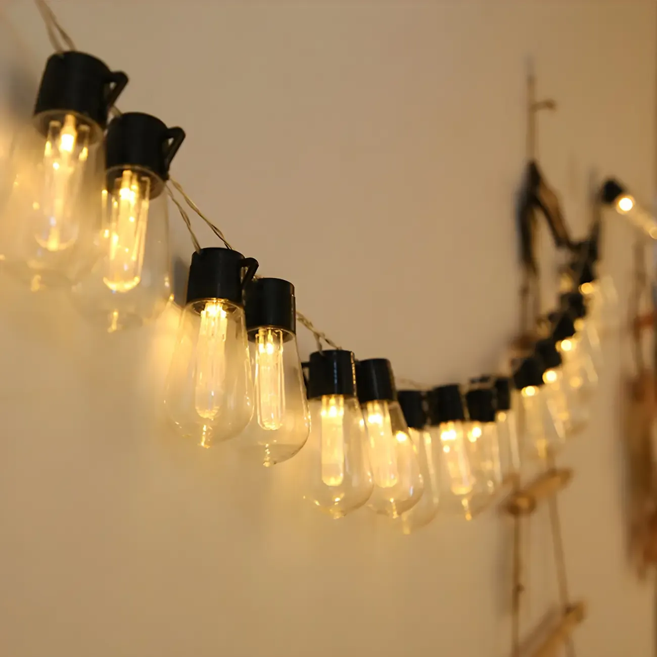 Modern Multicolor Plastic Bulb String Light Image - 3