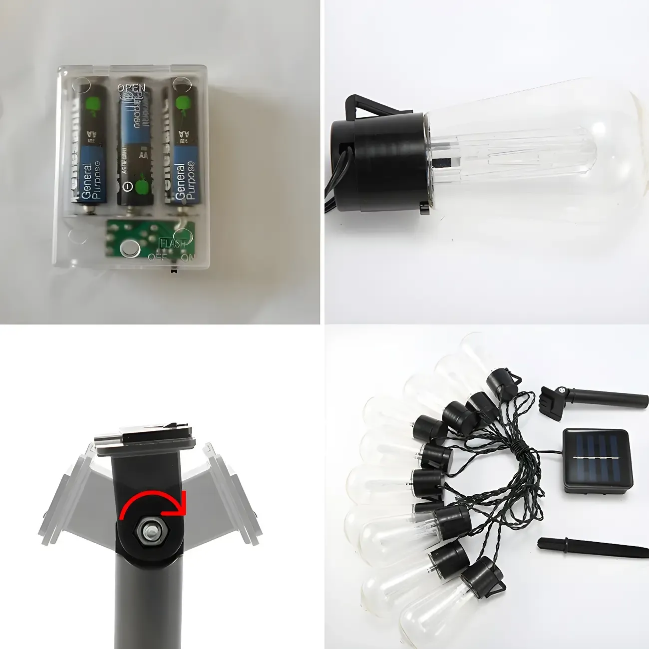 Modern Multicolor Plastic Bulb String Light Image - 11
