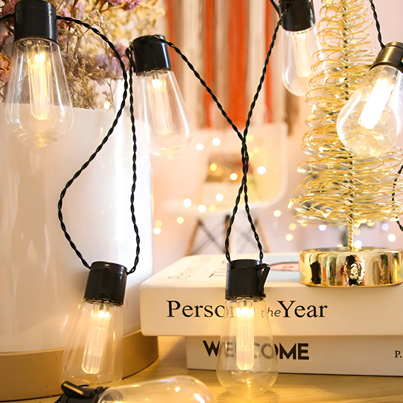 Modern Multicolor Plastic Bulb String Light Image - 5 | homeyfad