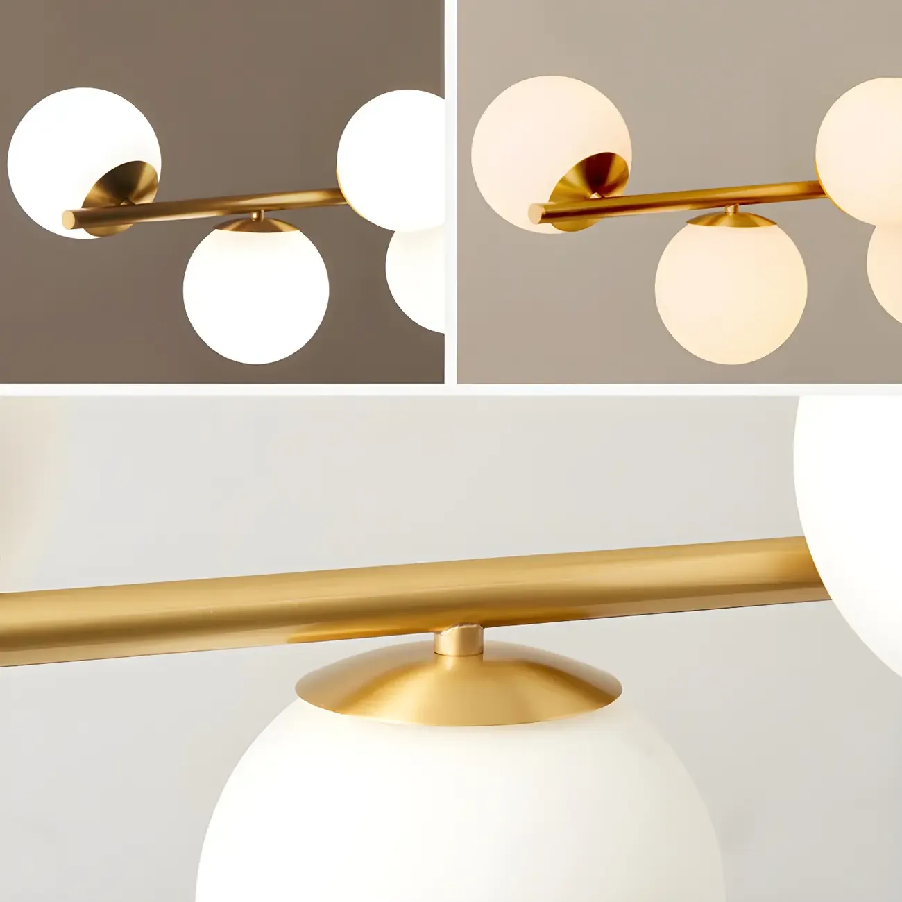 Modern Copper Globe Multi-Light Island Pendant Light Image - 5