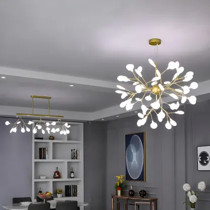 Geometric Modern Sputnik Starburst Chandelier Image - 11