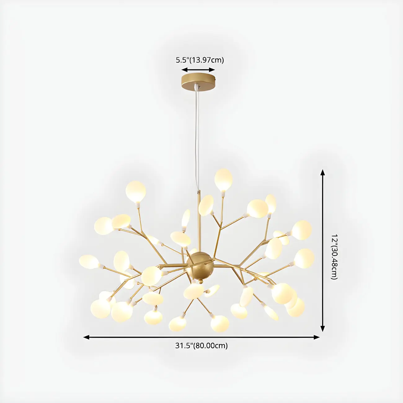 Geometric Modern Sputnik Starburst Chandelier Image - 12 | homeyfad
