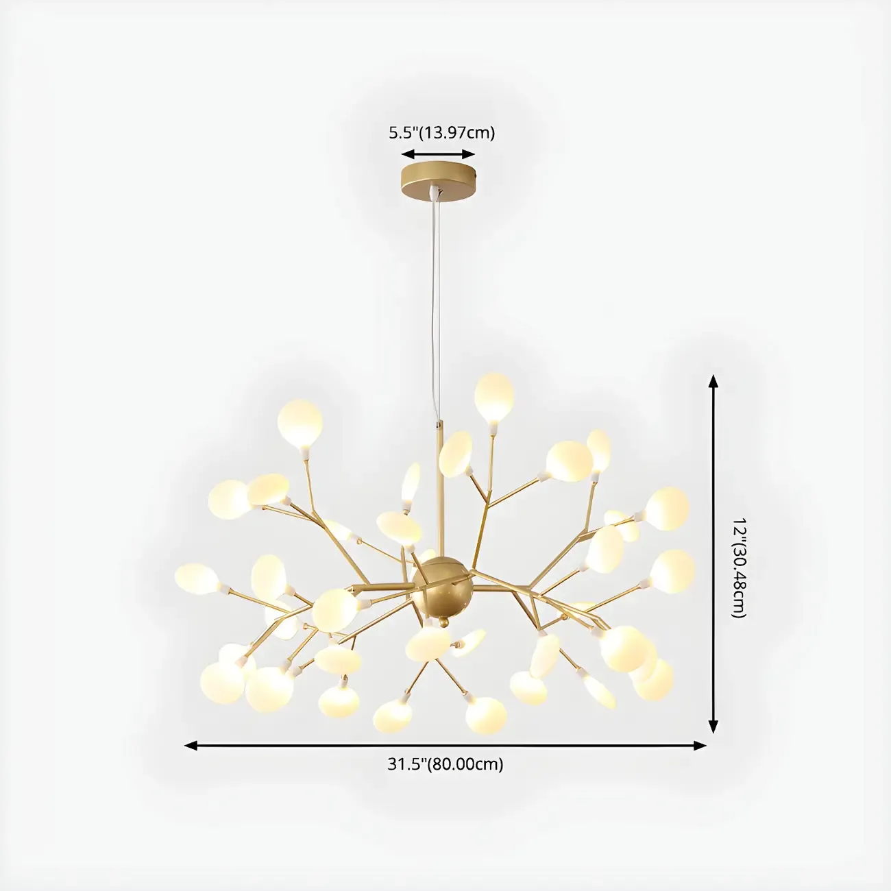 Geometric Modern Sputnik Starburst Chandelier Image - 12