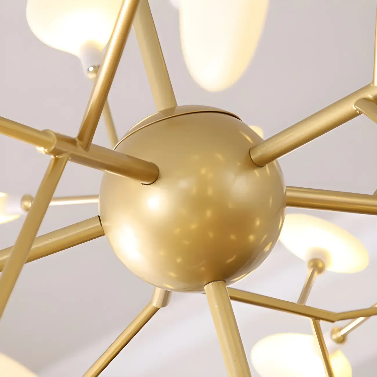 Geometric Modern Sputnik Starburst Chandelier Image - 7