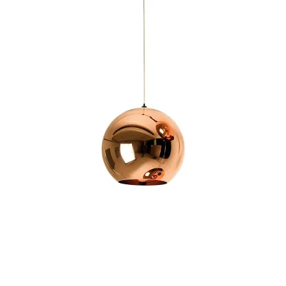 Mirrored Glass Globe Kitchen Hanging Pendant Light Image - 9
